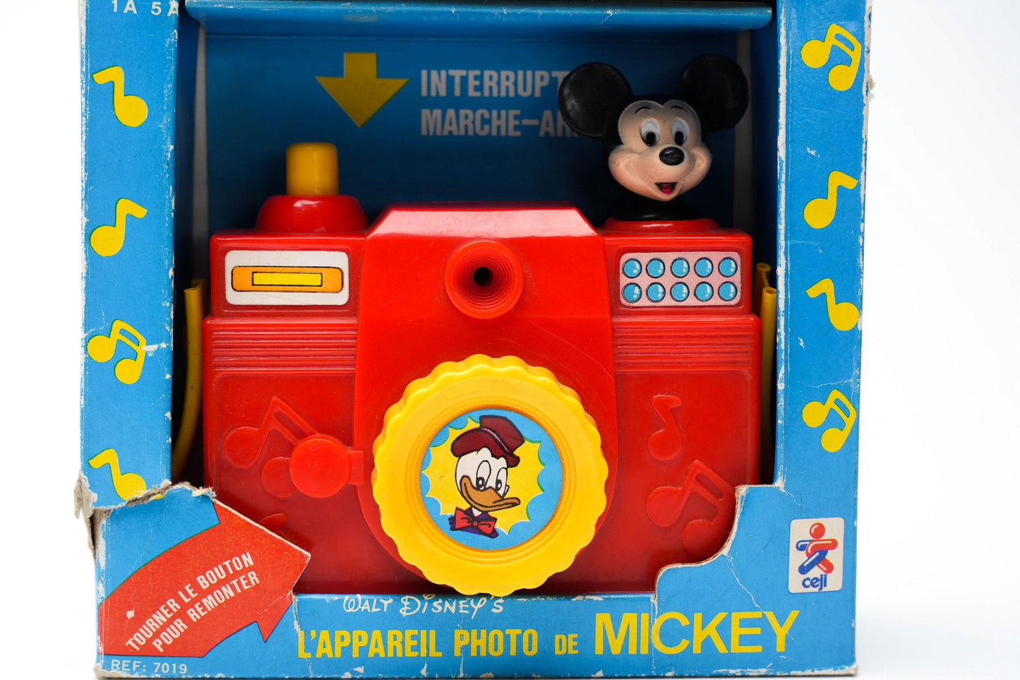 Vintage Mickey Mouse Muziekcamera – ILCO Pre-School Toy – Walt Disney – In Doos – Jaren ’70–’80