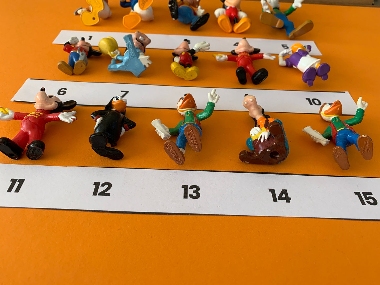 Mickey Mouse - Goofy - Donald Duck vintage figuren van Disney uit verschillende jaartallen
