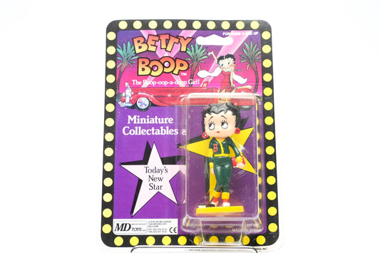 Betty Boop Miniatuurfiguur – 1986 – MD Toys – Sportieve Varsity Editie