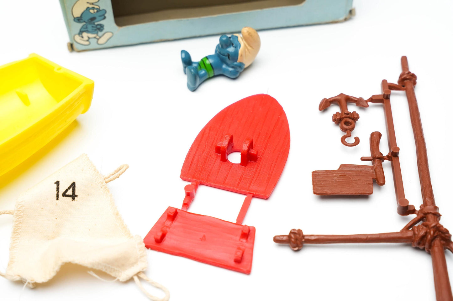 Smurfen Zeilboot Playset (Nr. 5) – Schleich Peyo 1980s