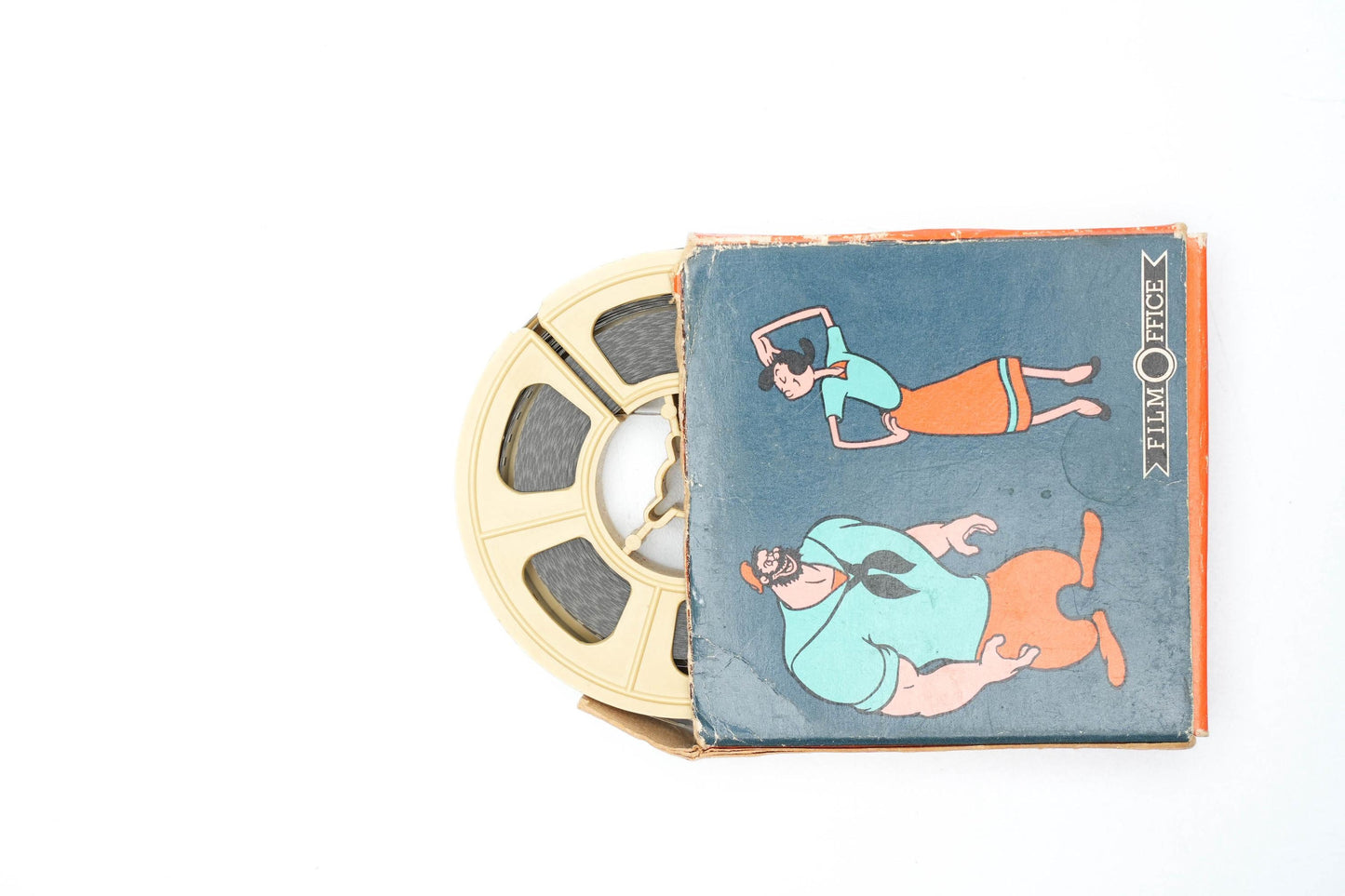 Vintage Super 8 Film – Papa Popeye – Film Office – Zwart-Wit 8mm – Jaren '60/'70 – Cartoonesk Collectorsitem