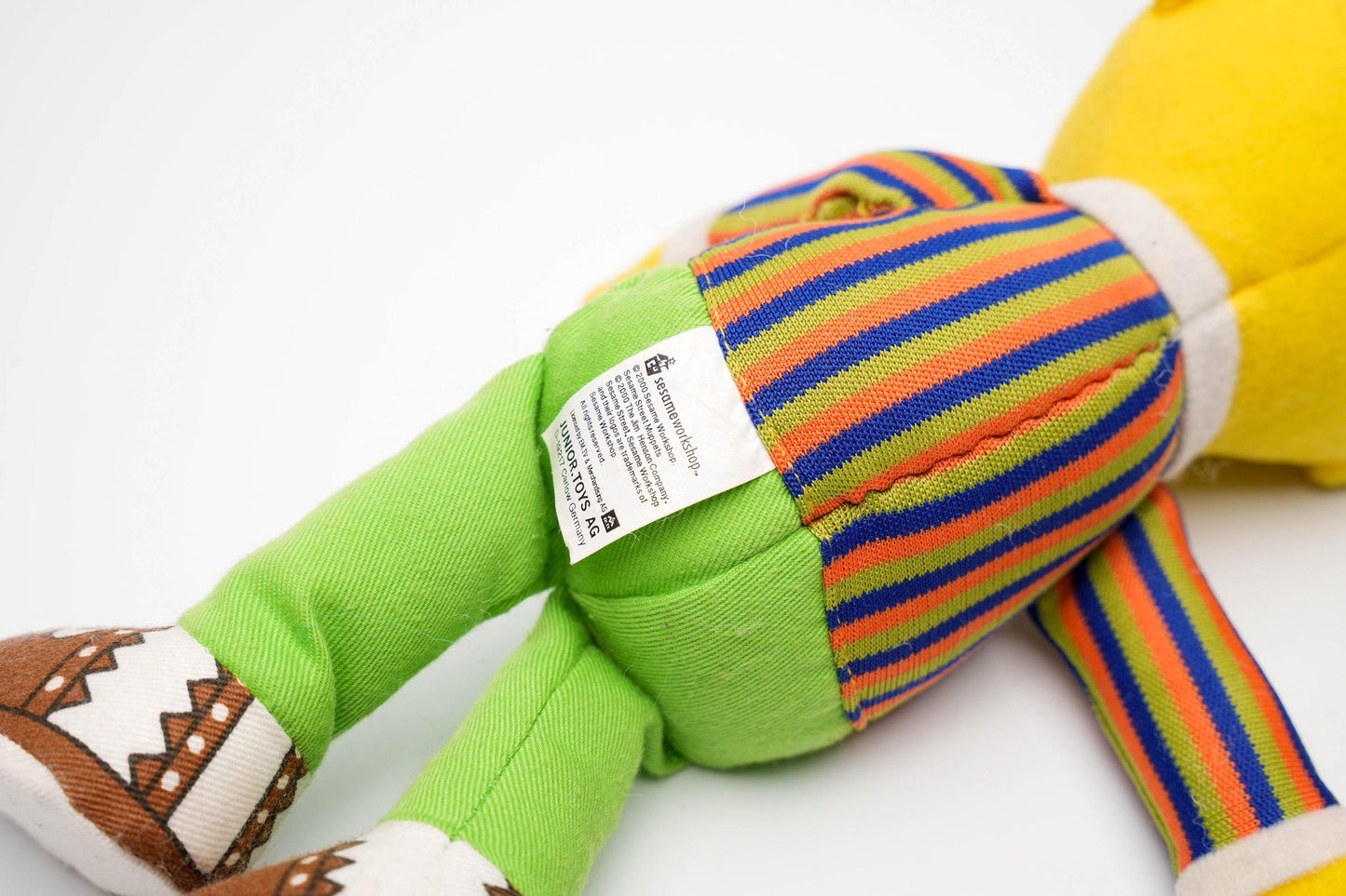 Vintage Sesamstraat Bert Knuffel – Junior Toys AG (2002) – 28 cm/11 inch