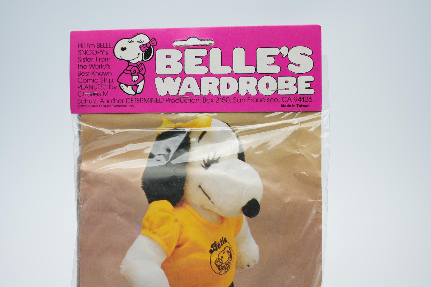 Belle's Wardrobe - Vintage Snoopy Belle Kleding Set (1980s) - Nieuw in Verpakking
