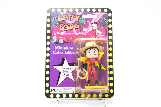 Betty Boop Miniatuurfiguur – 1986 – MD Toys – Western Cowgirl Editie