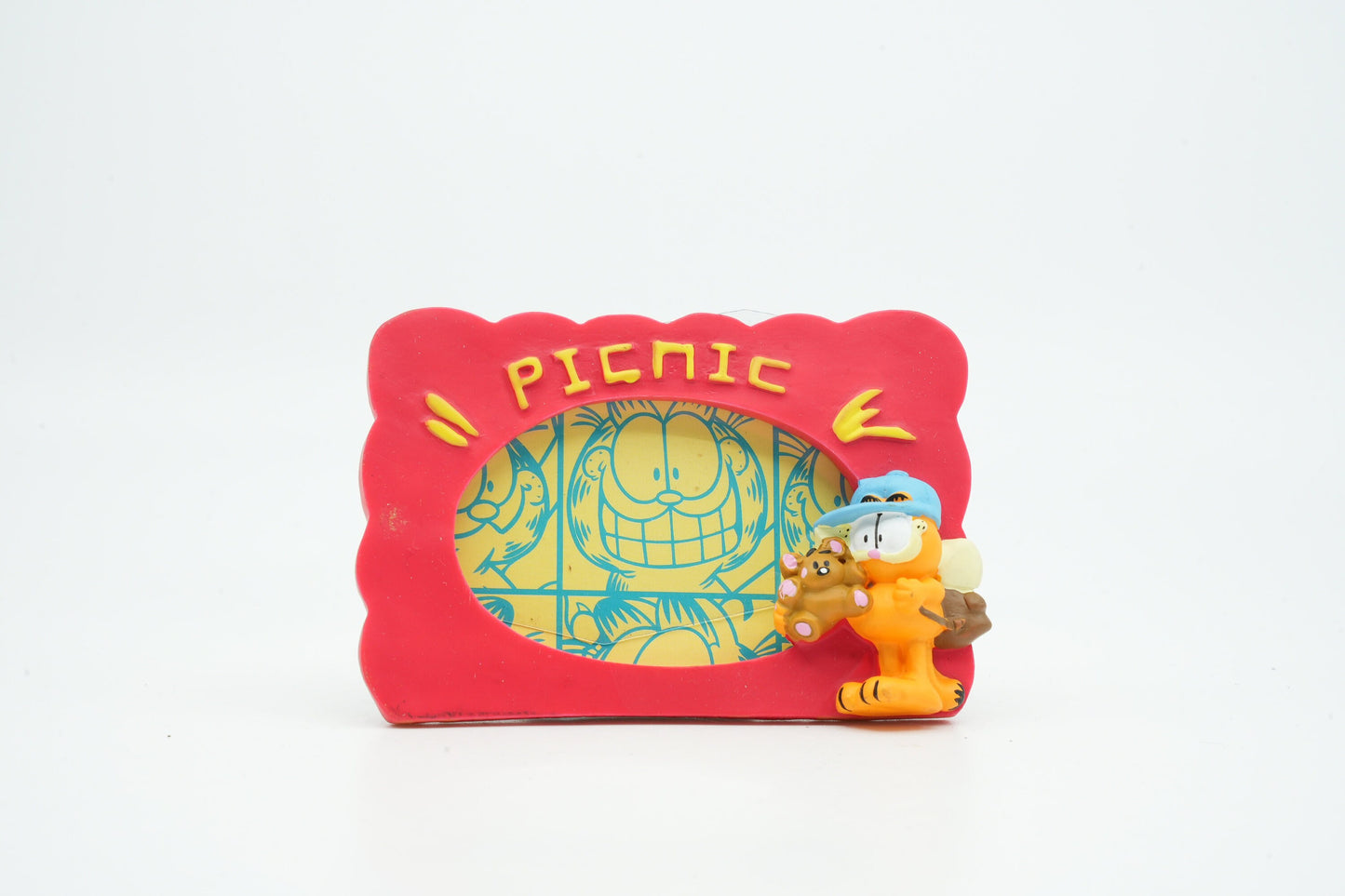 Vintage Garfield fotolijstje | Garfield fotolijst 1987 | Garfield verzamel item | Garfield collectorsitem | Garfield fotolijstje Love