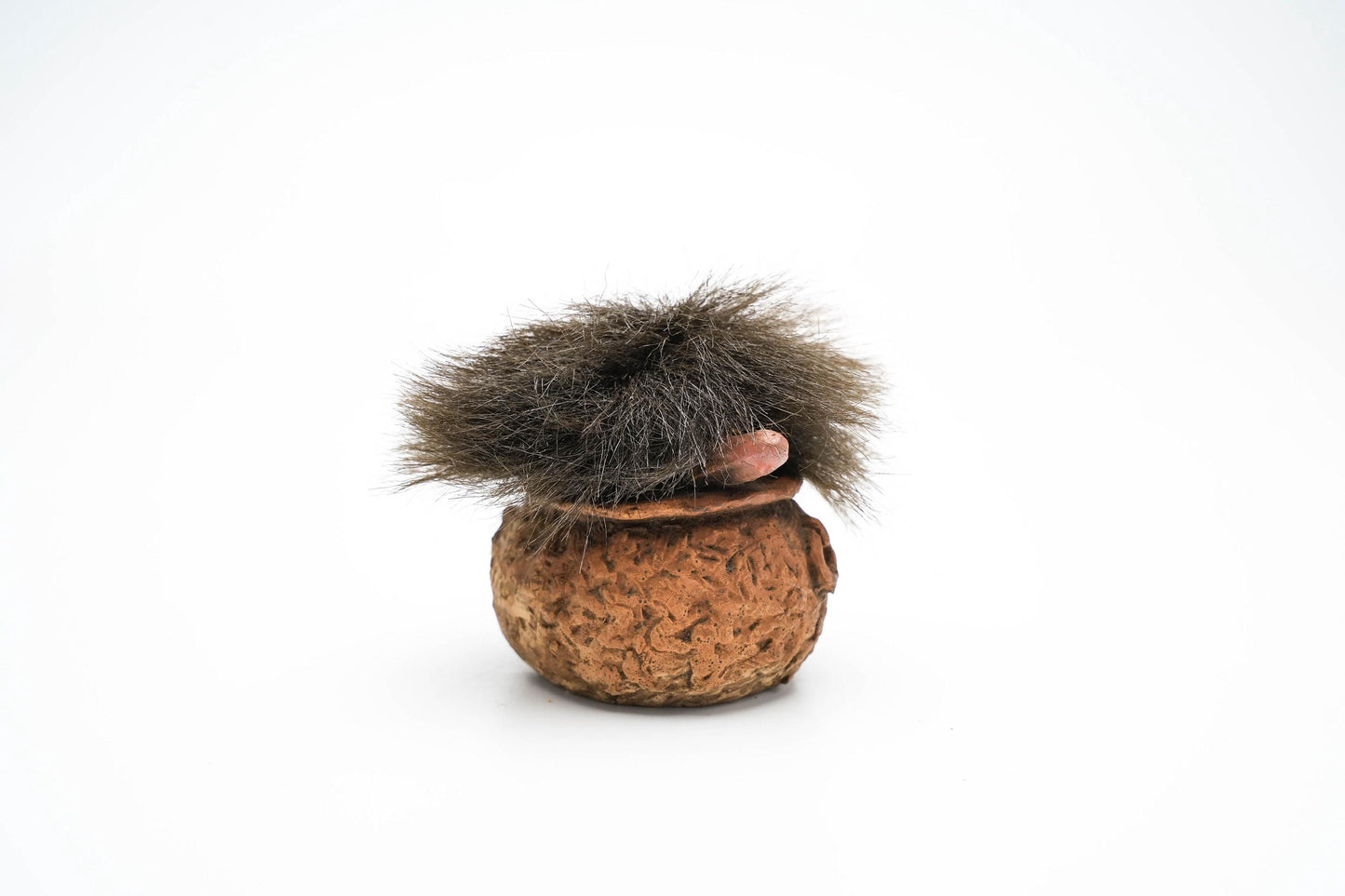 Nyform Trol in Potje – 7 cm (2.75 inch) – Zeldzaam Verzamelobject