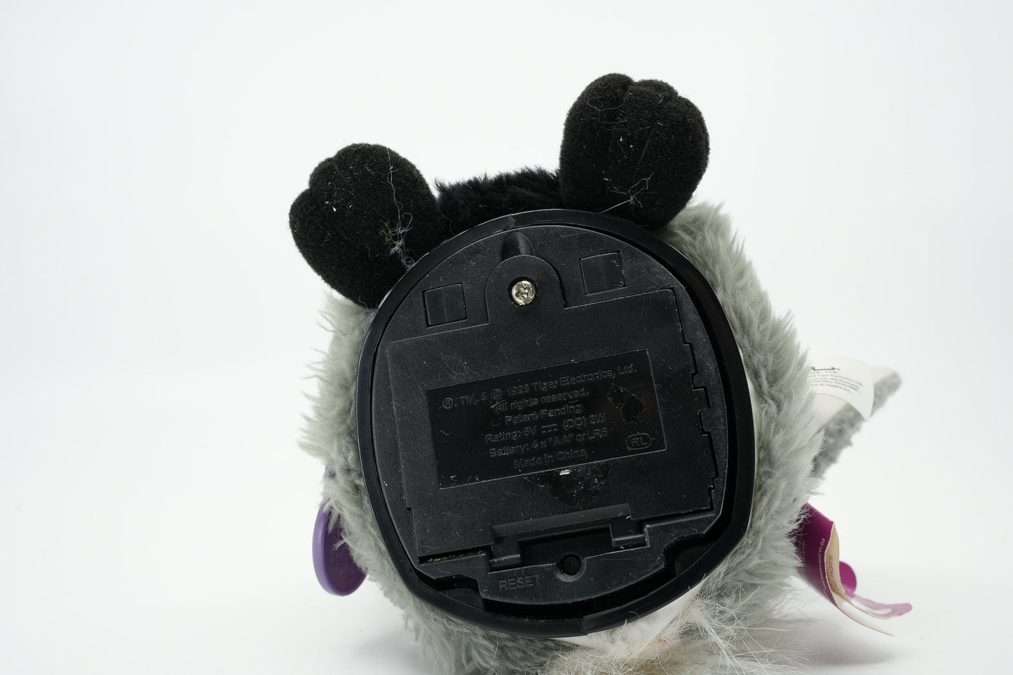 Vintage Furby Koala blauwe ogen 1999 | furby tag | Vintage Furby met Grijs/ Zwarte vacht | Spreekt Engels en Furbish