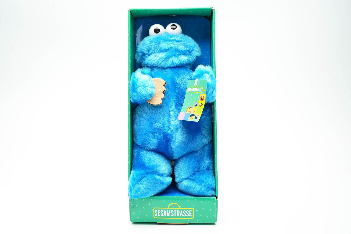 Sesamstraße Koekiemonster Knuffel in Doos – 27 cm / ca. 10.6 inch – Vintage 2000 CATRIC