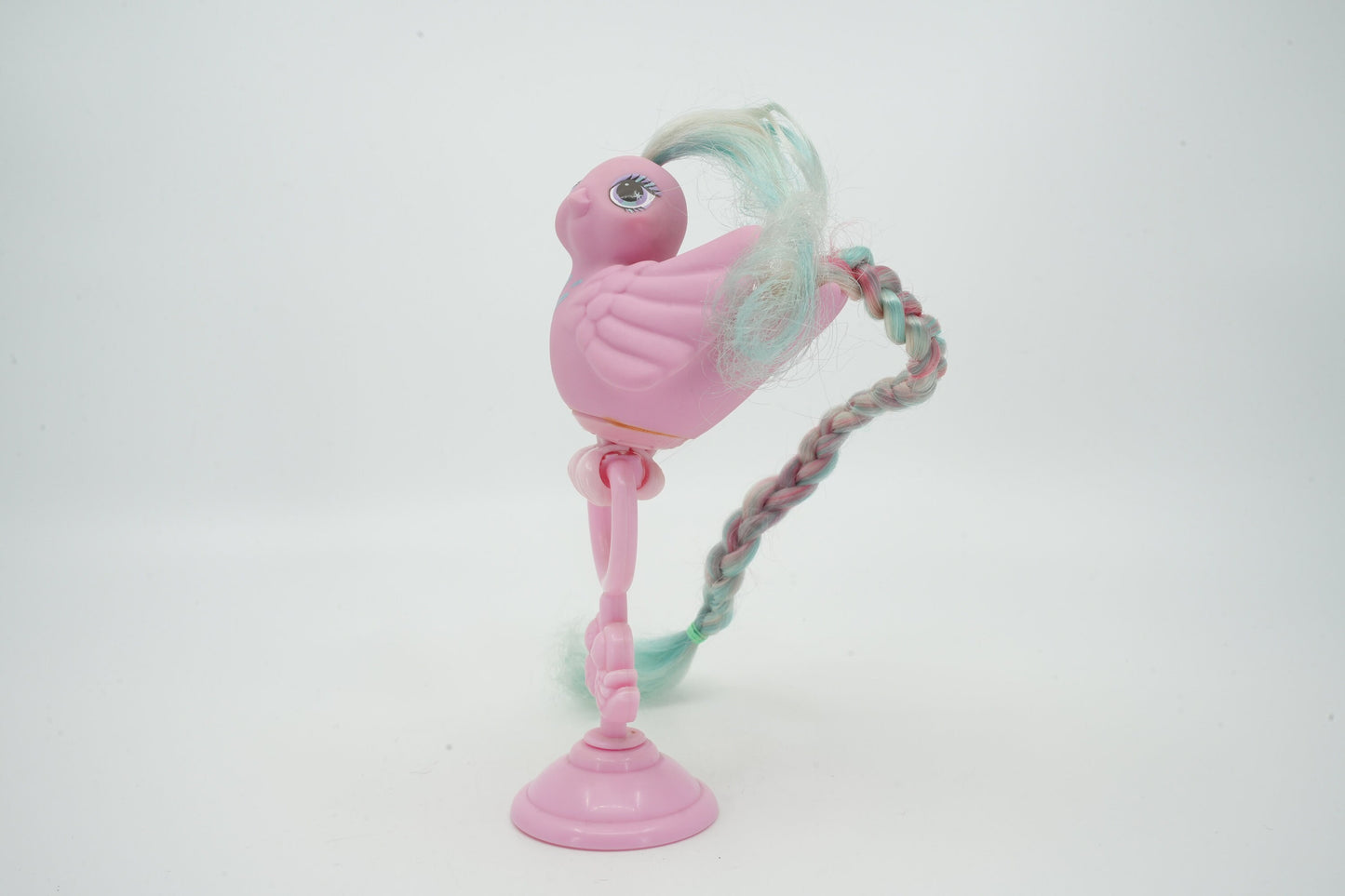 80's Fairy Tails Hasbro | Kietelstaartje | Mijn Kleine Pony vogel | MLP g1 | Fairy Tails Tickle met standaard| Vintage kuifstaartje