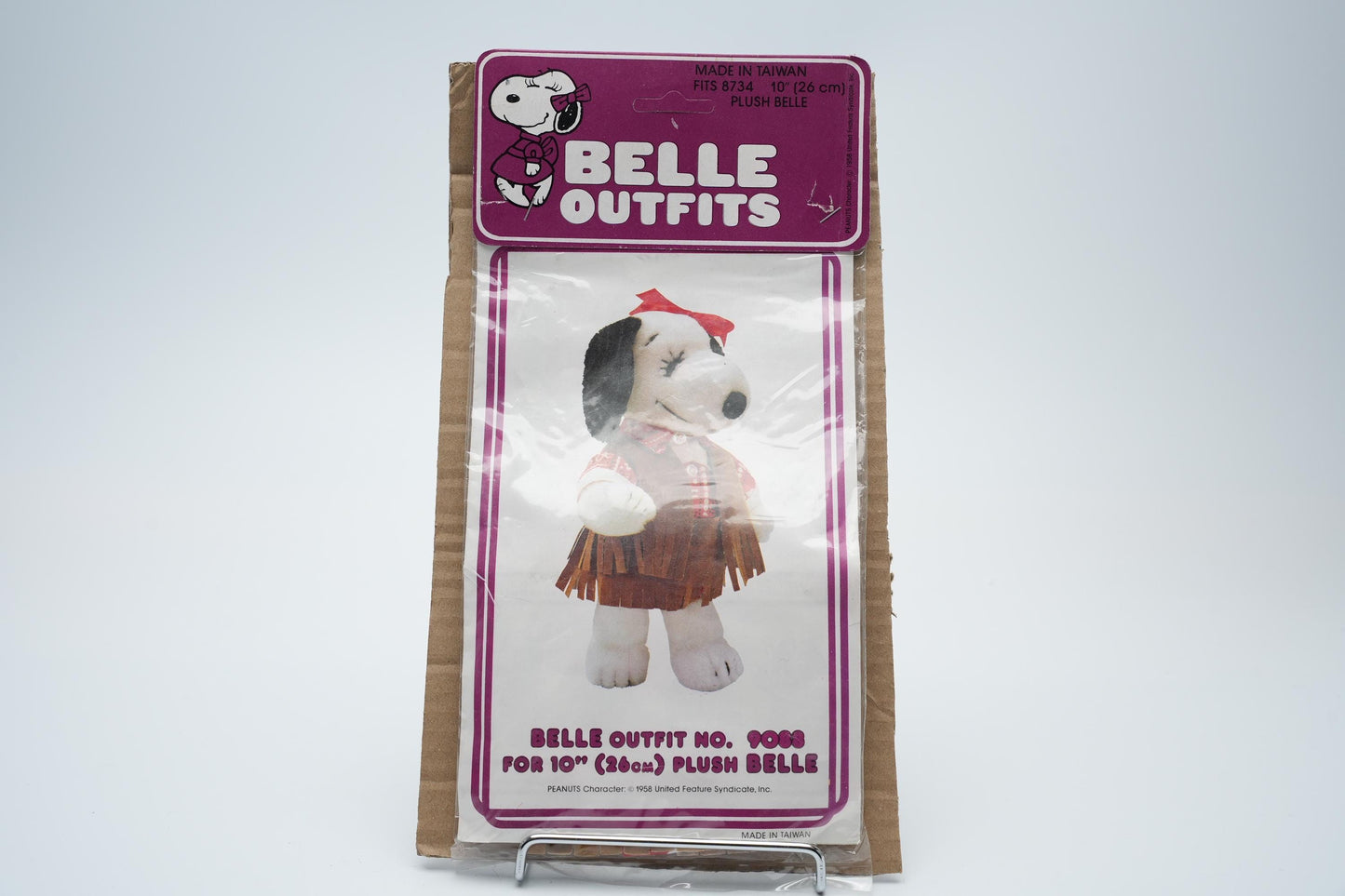 Belle Outfit No. 8734 - Vintage Snoopy Belle Kledingset (1980s) - Nieuw in Verpakking