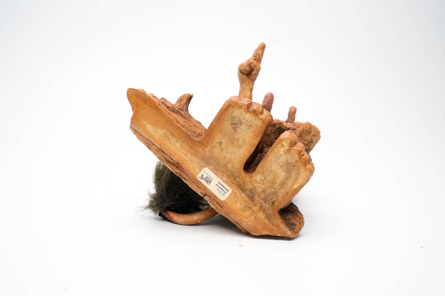 Nyform Trol Beeldje met Kind – Handgemaakt in Noorwegen – 17 cm/6.7 inch