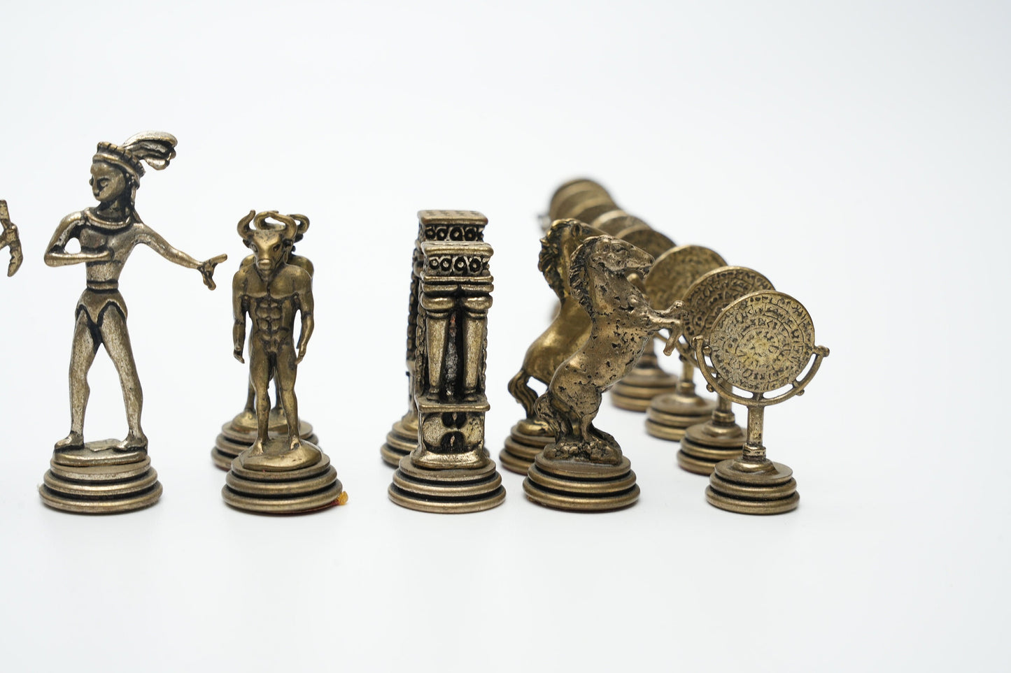 Zeldzame Griekse goden schaakstukken complete set - 32 stuks
