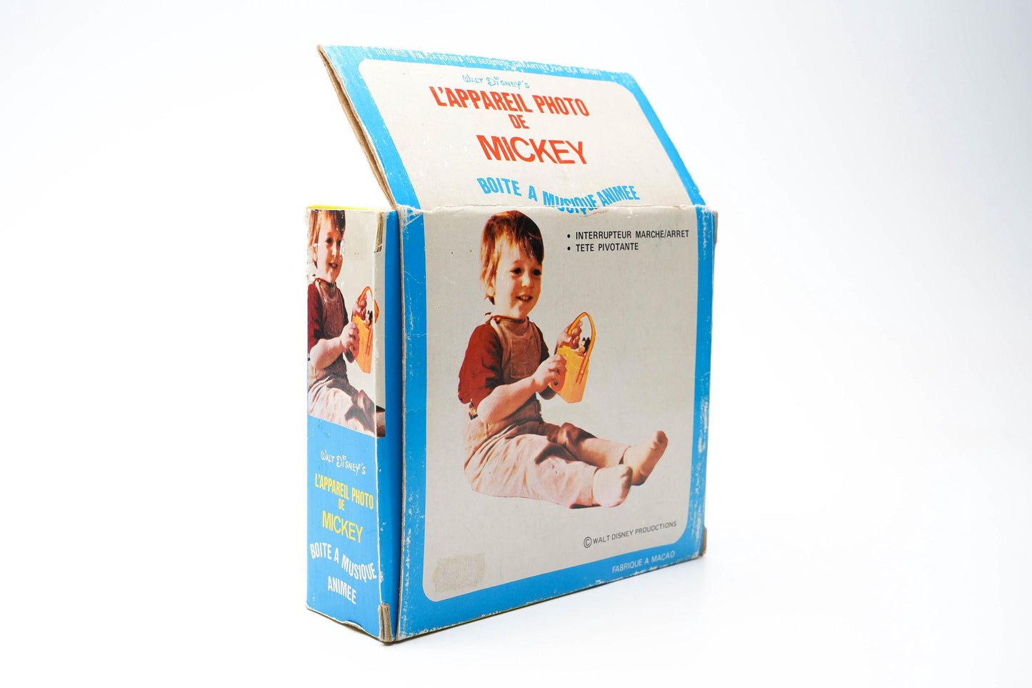Vintage Mickey Mouse Muziekcamera – ILCO Pre-School Toy – Walt Disney – In Doos – Jaren ’70–’80