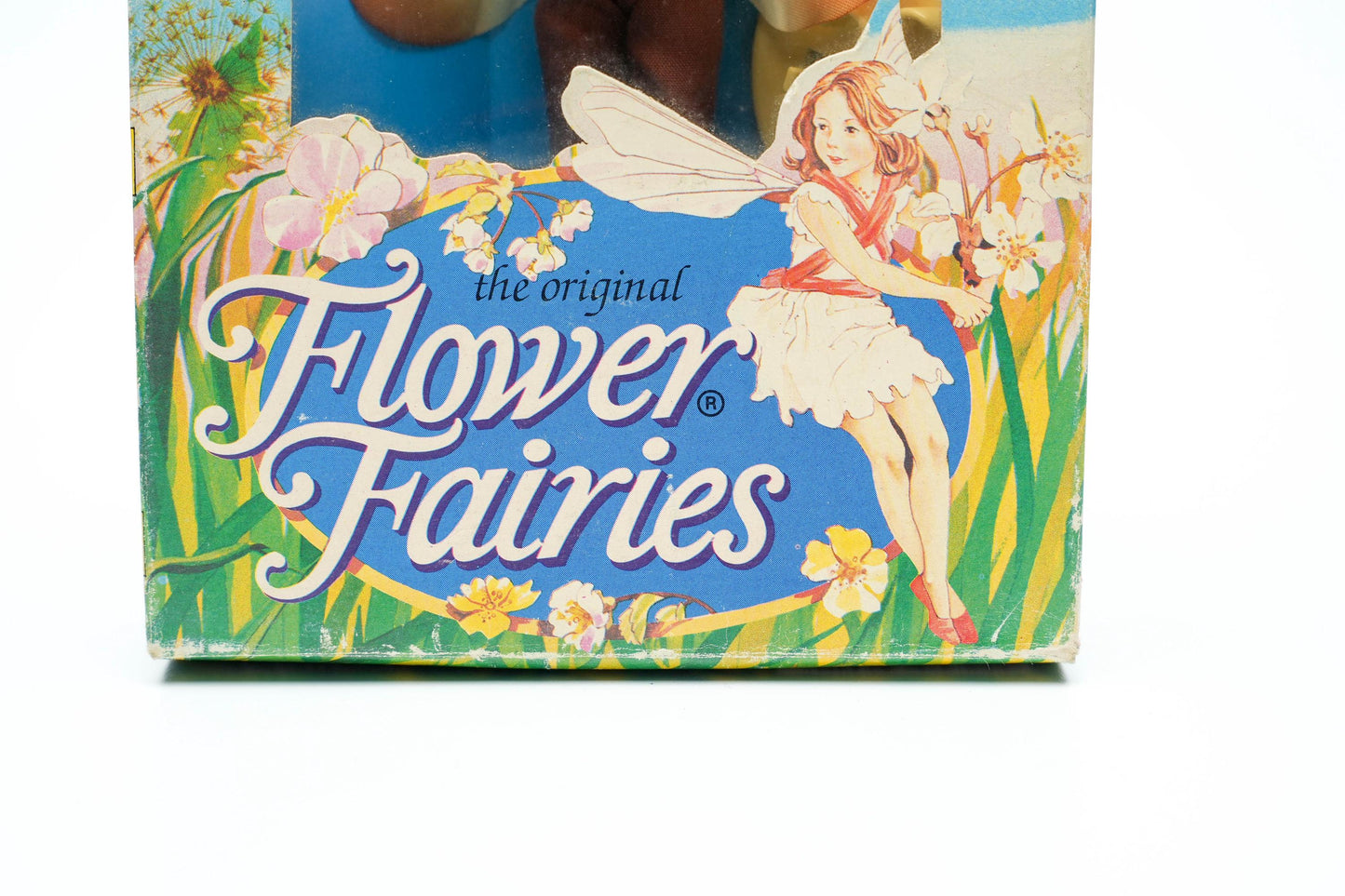 Vintage Flower Fairies "Plantain Pixie" Poppenhuis Pop – 1980s – Zeldzaam Verzamelobject
