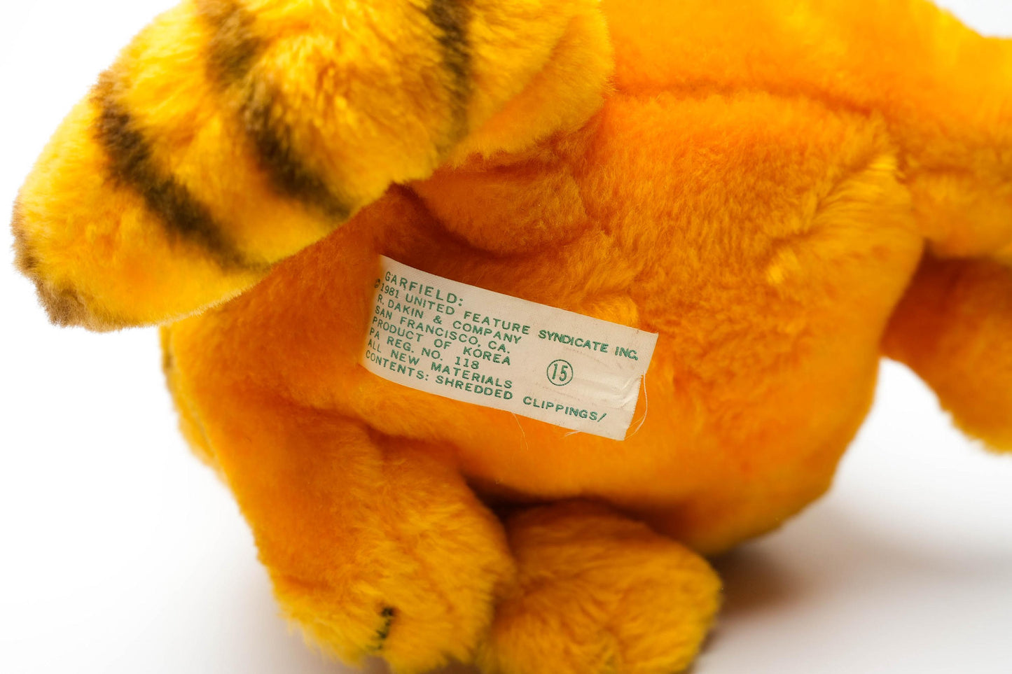 Garfield Knuffel 1981 – 26 cm (10 inch) – Mooie Staat