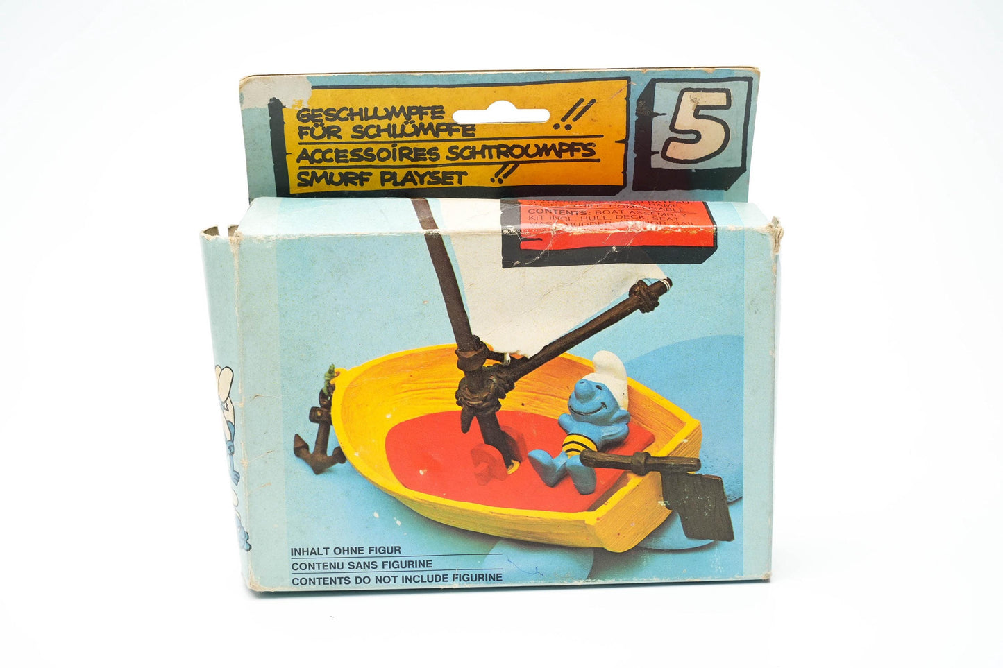 Smurfen Zeilboot Playset (Nr. 5) – Schleich Peyo 1980s