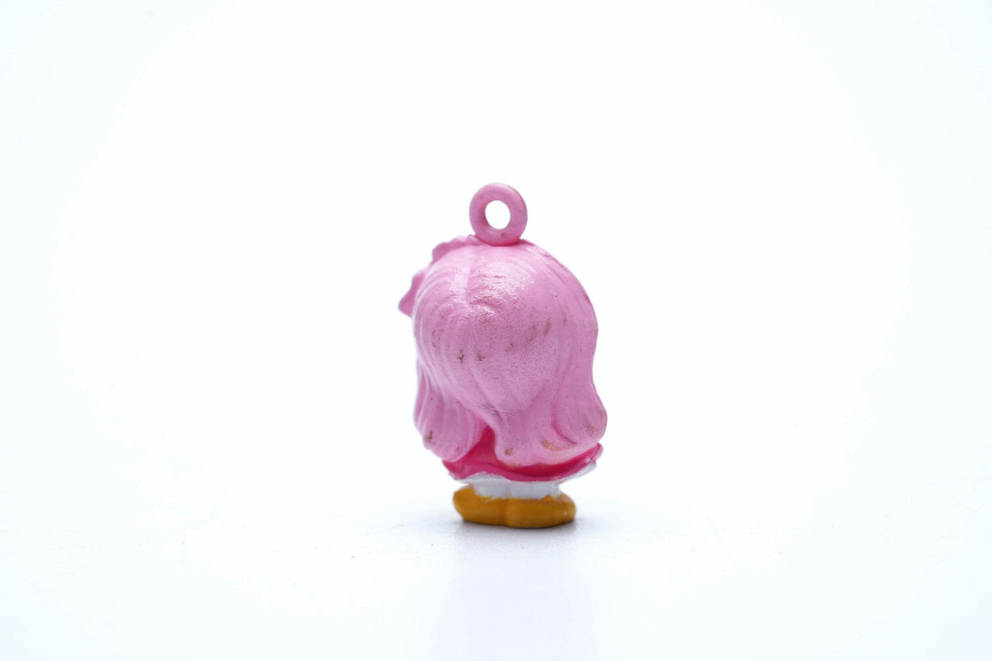 Vintage Charmkins Hunny Bunch – Hasbro 1983 – Mini Popje met Roze Haar en Gele Schoentjes
