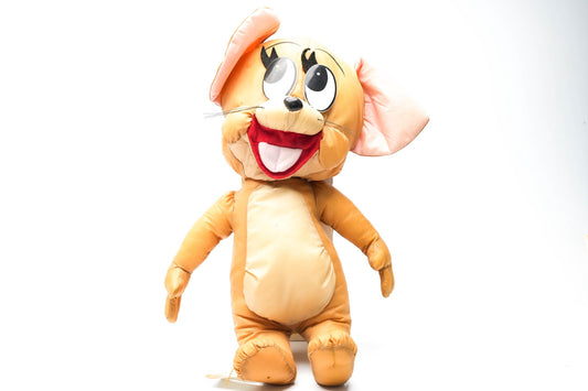 Vintage 1989 Jerry Knuffel – Tom & Jerry Pluche – 40 cm / 15.7 inch – Gemaakt in België