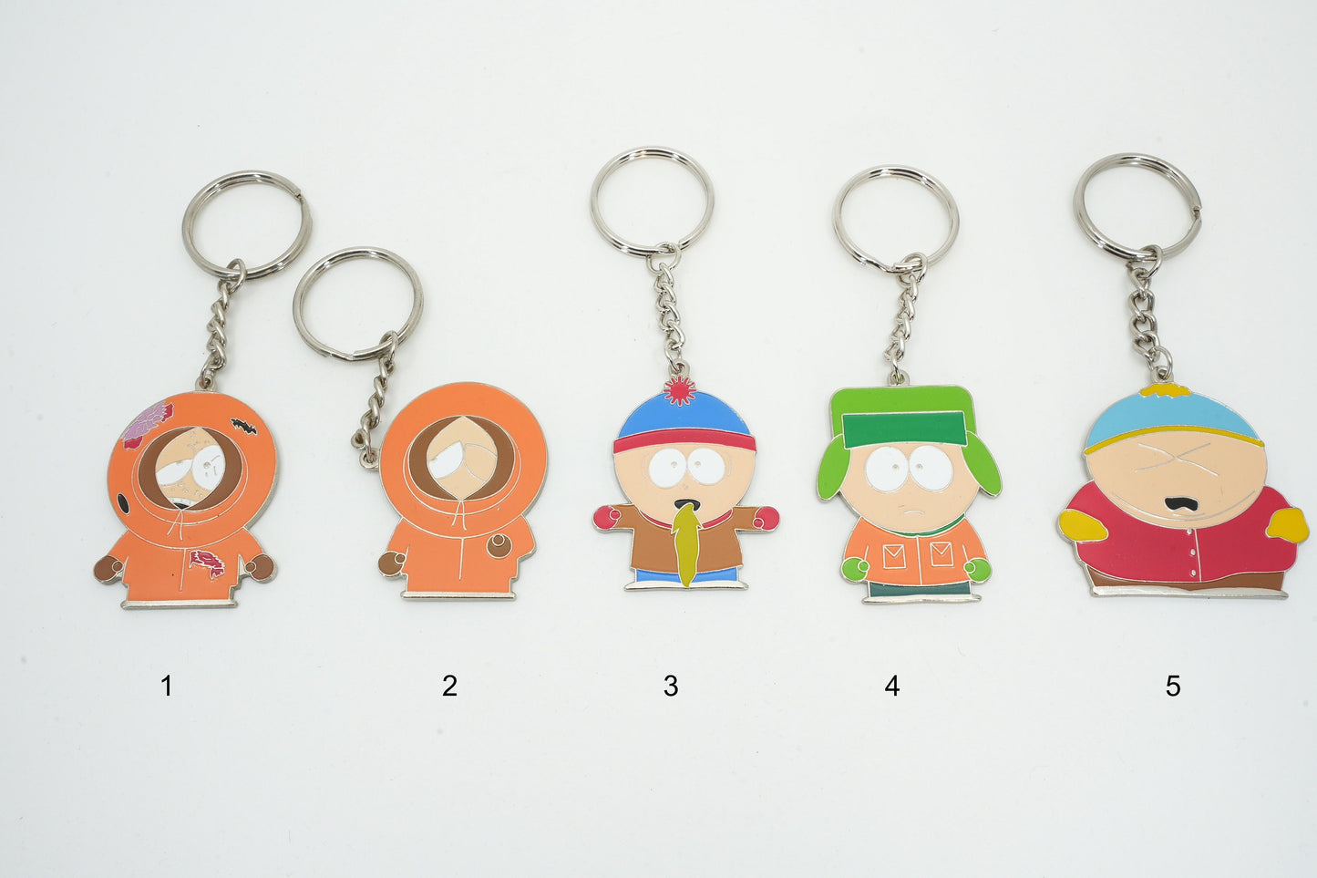 Vintage South Park Comedy Central sleutelhanger jaren 90 | Vintage figuren Collectible figuren | Oude metalen figuren