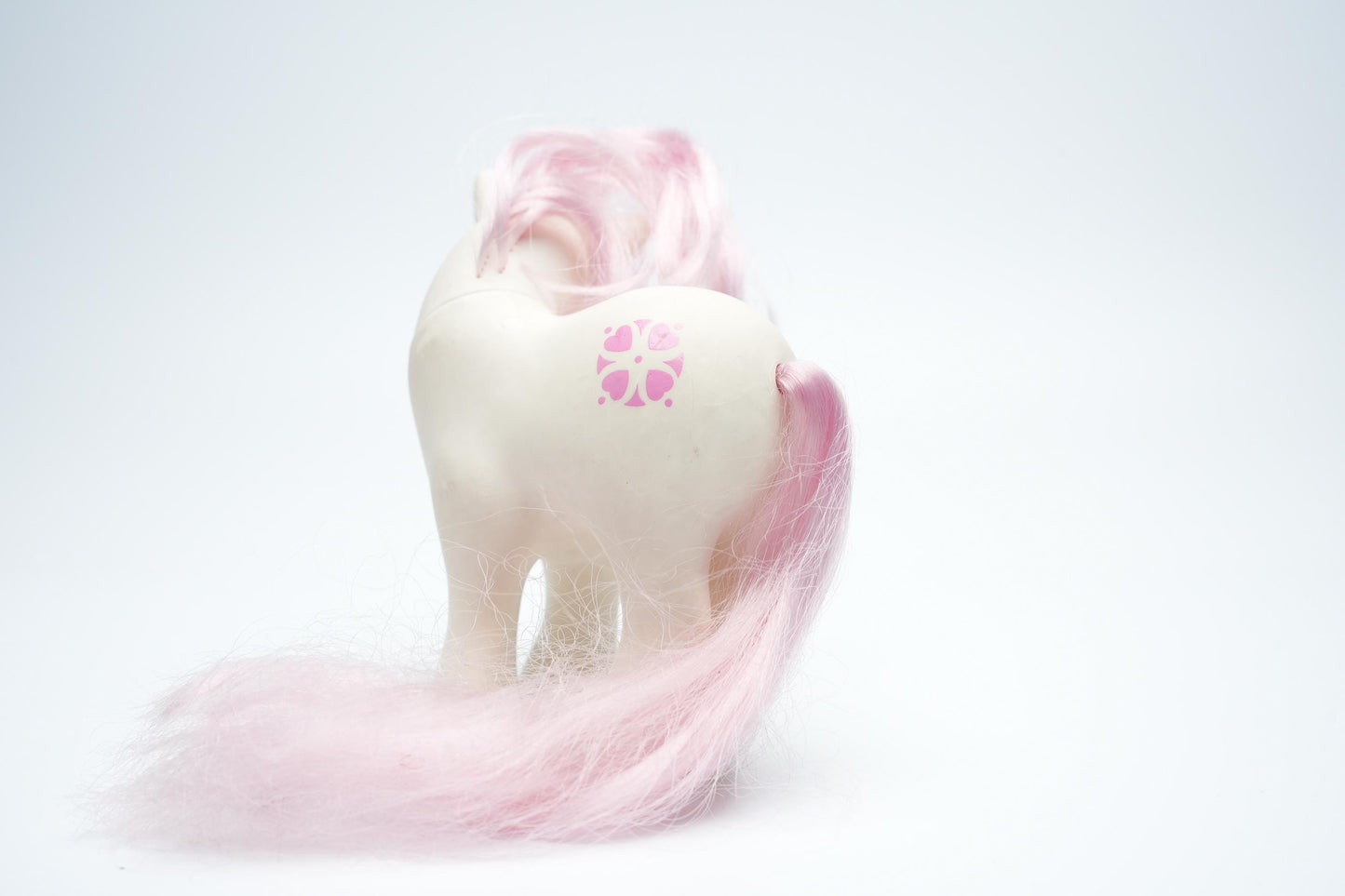 Vintage My Little Pony - Witte Pony met Roze Manen
