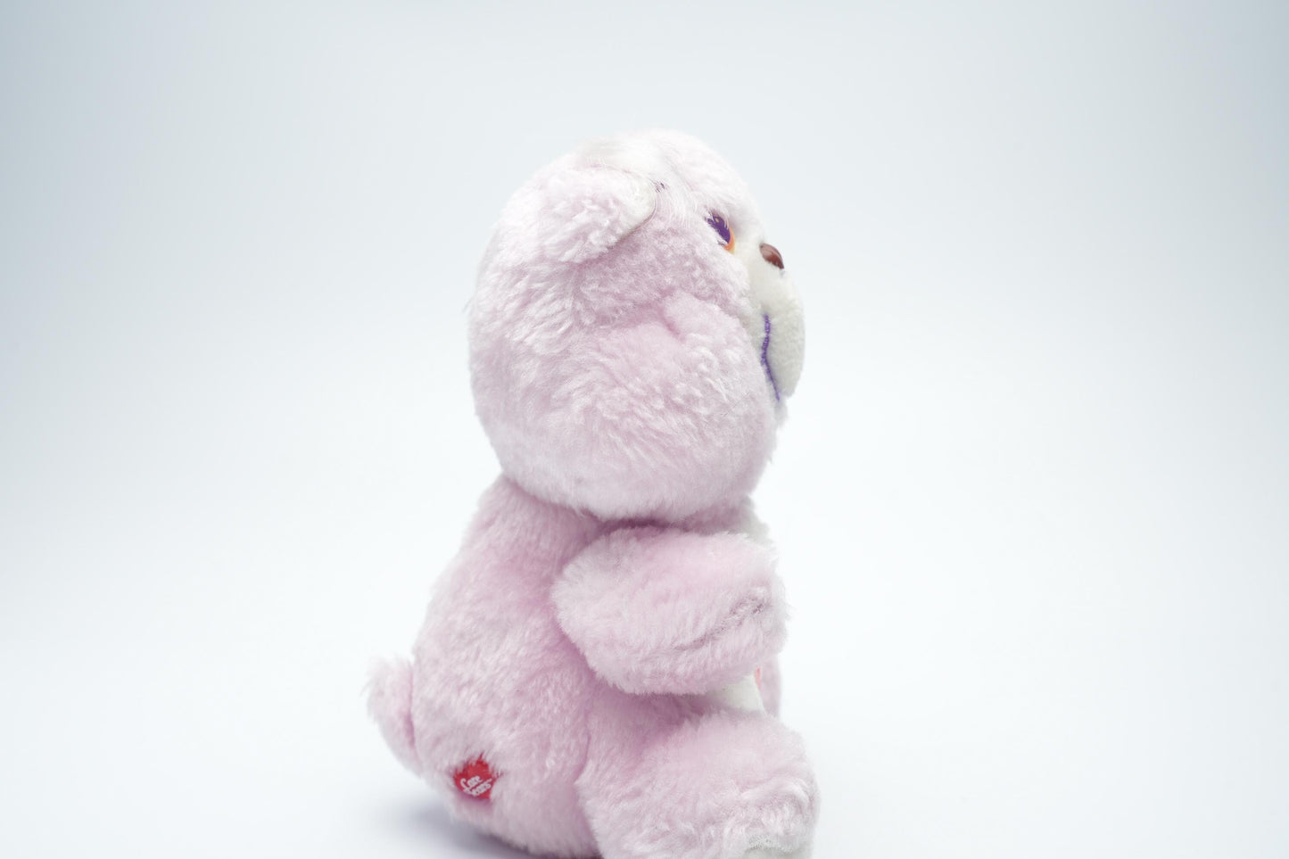 Vintage Share Bear Care Bear plush - 16 cm (6,3 inches) - zeldzame paarse vintage pluche in goede staat