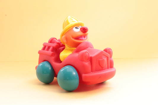 Vintage auto met Ernie van Sesamstraat 1994 | Tyco | Jim Henson | Ernie speelgoed | Ernie figuren