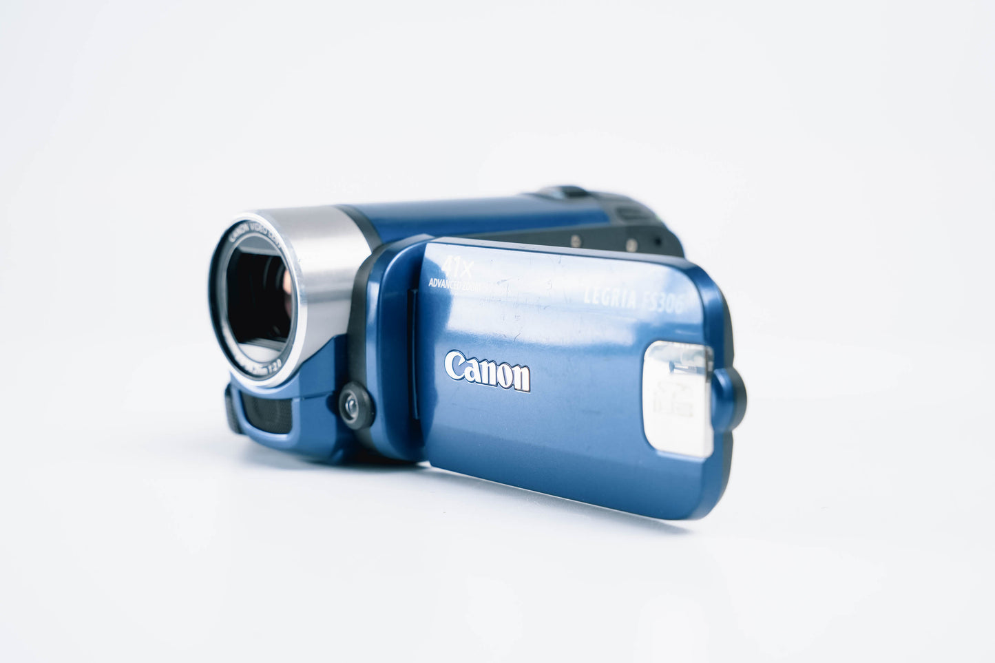 CANON LEGRIA FS306 DIGITALE CAMCORDER – BLAUWE EDITIE MET 41X ZOOM EN ORIGINELE ACCU