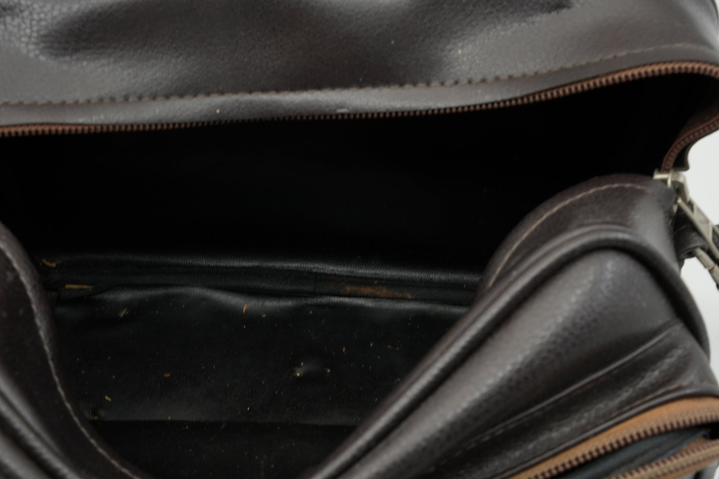 Vintage lederen camera tas / reistas