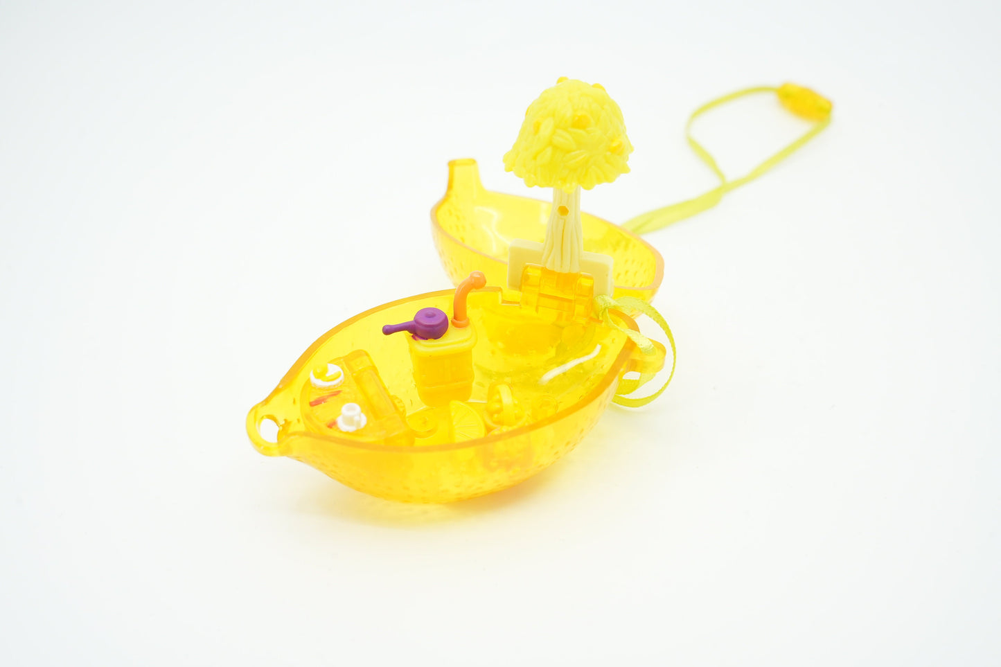 2000 Vintage Polly Pocket Fruit Surprise Lemon Compact ALLEEN Bluebird Speelgoed (46975)