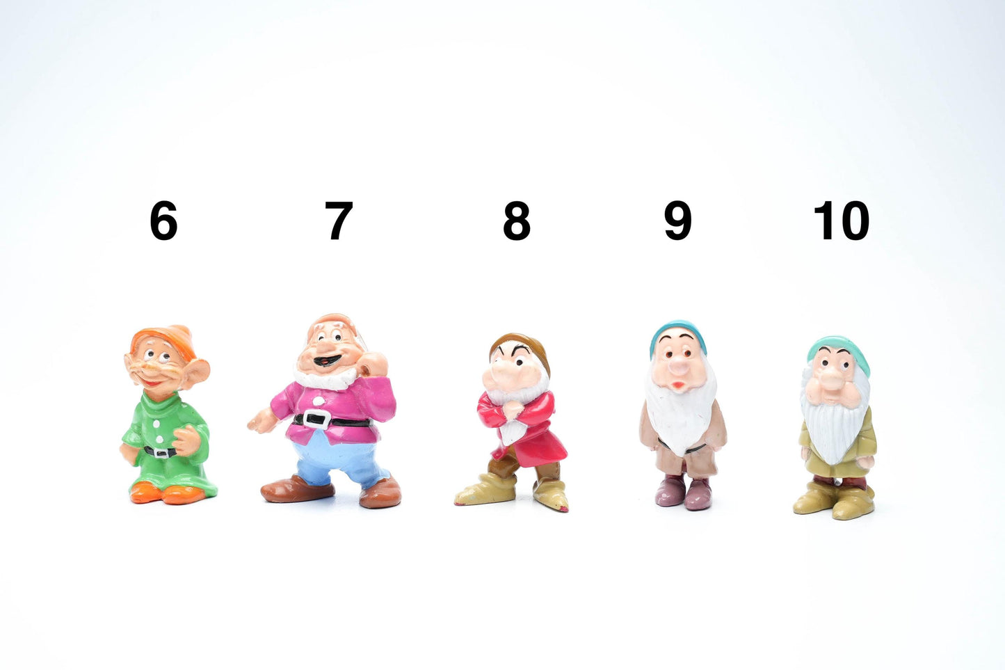 Vintage Disney Sneeuwwitje & de 7 Dwergen PVC Figuren – Los te Koop – Kies jouw Favorieten!