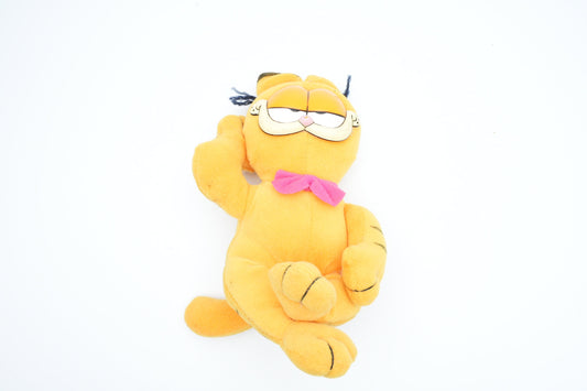 Vintage Garfield liggend op de grond | vintage Garfield plush
