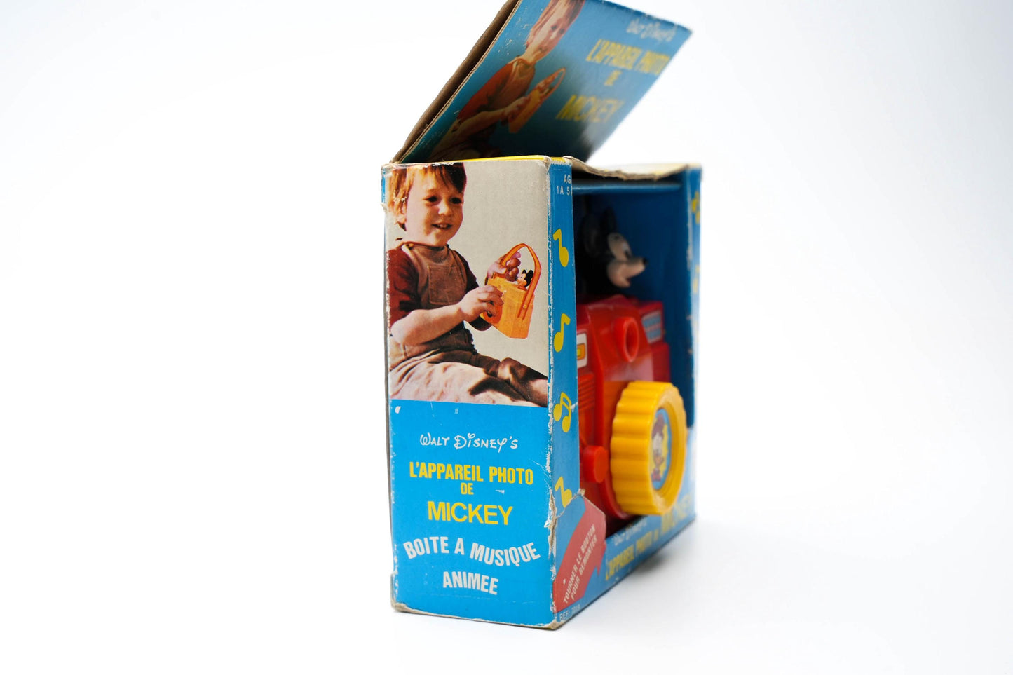 Vintage Mickey Mouse Muziekcamera – ILCO Pre-School Toy – Walt Disney – In Doos – Jaren ’70–’80