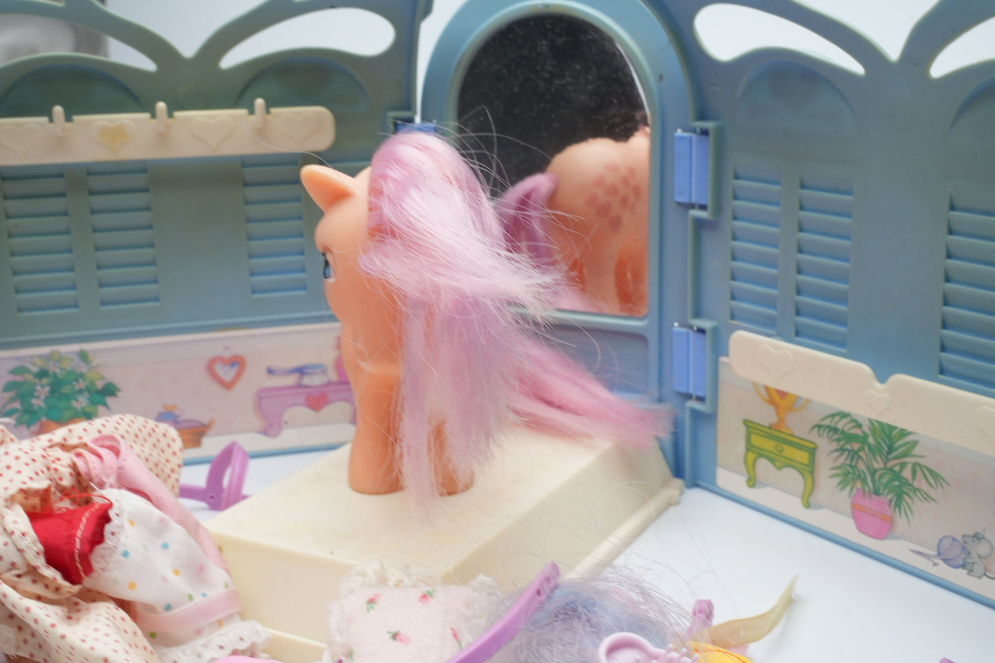 My Little Pony paardenstal met kleding en vele extra's | My Little Pony G1