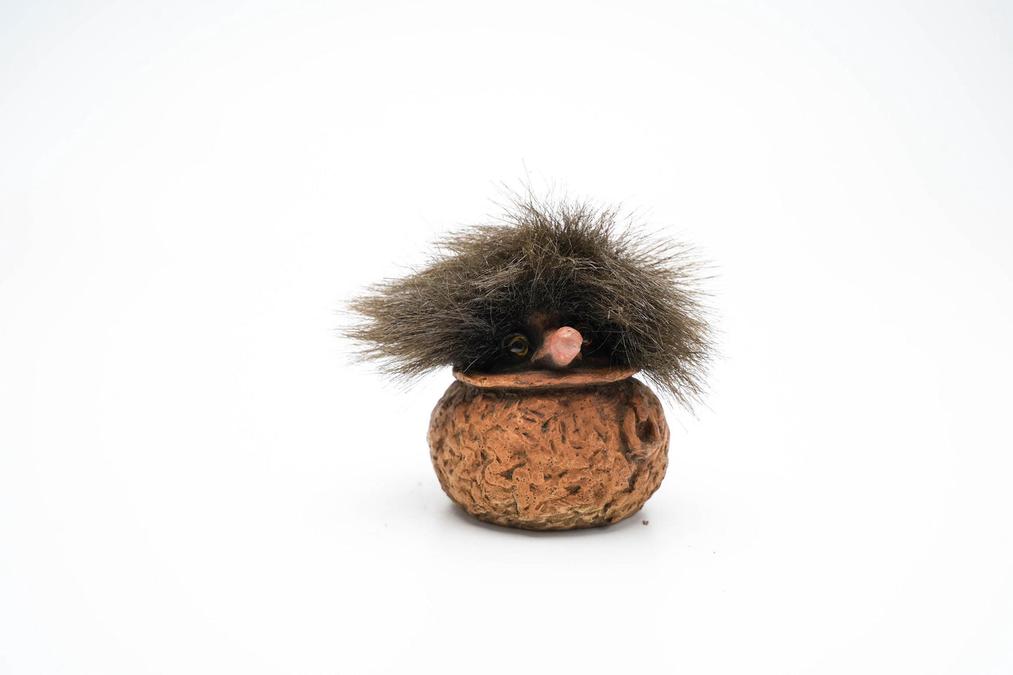Nyform Trol in Potje – 7 cm (2.75 inch) – Zeldzaam Verzamelobject