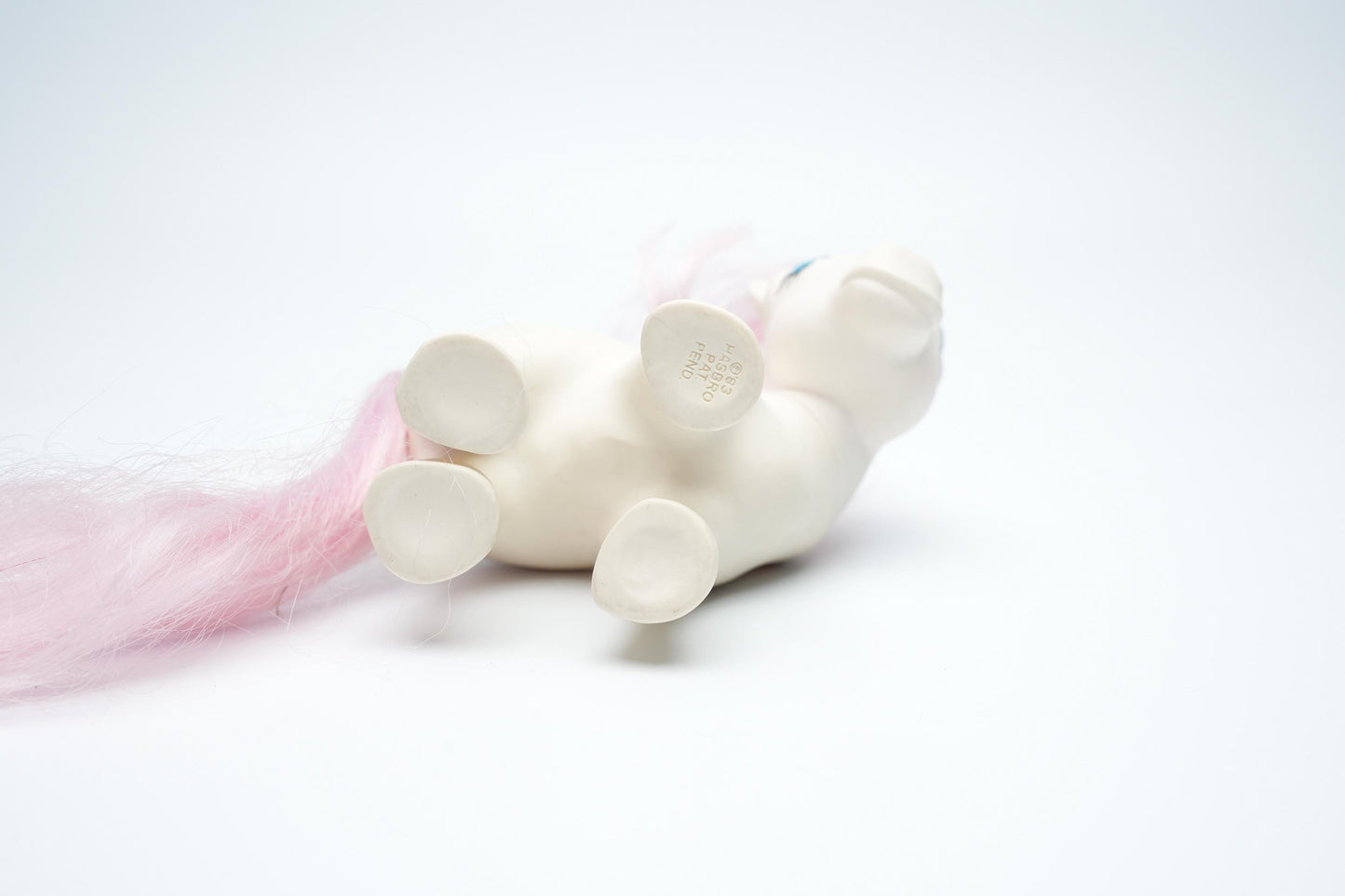 Vintage My Little Pony - Witte Pony met Roze Manen