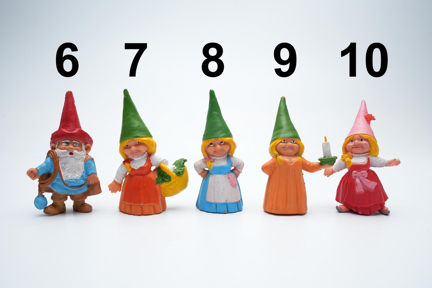 David de kabouter figuren uit '80 / 1988 | kabouter poppetjes | vintage kabouters | Rien Poortvliet kabouters