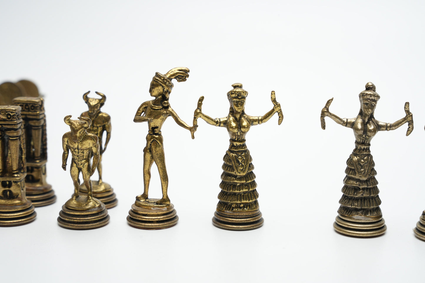 Zeldzame Griekse goden schaakstukken complete set - 32 stuks