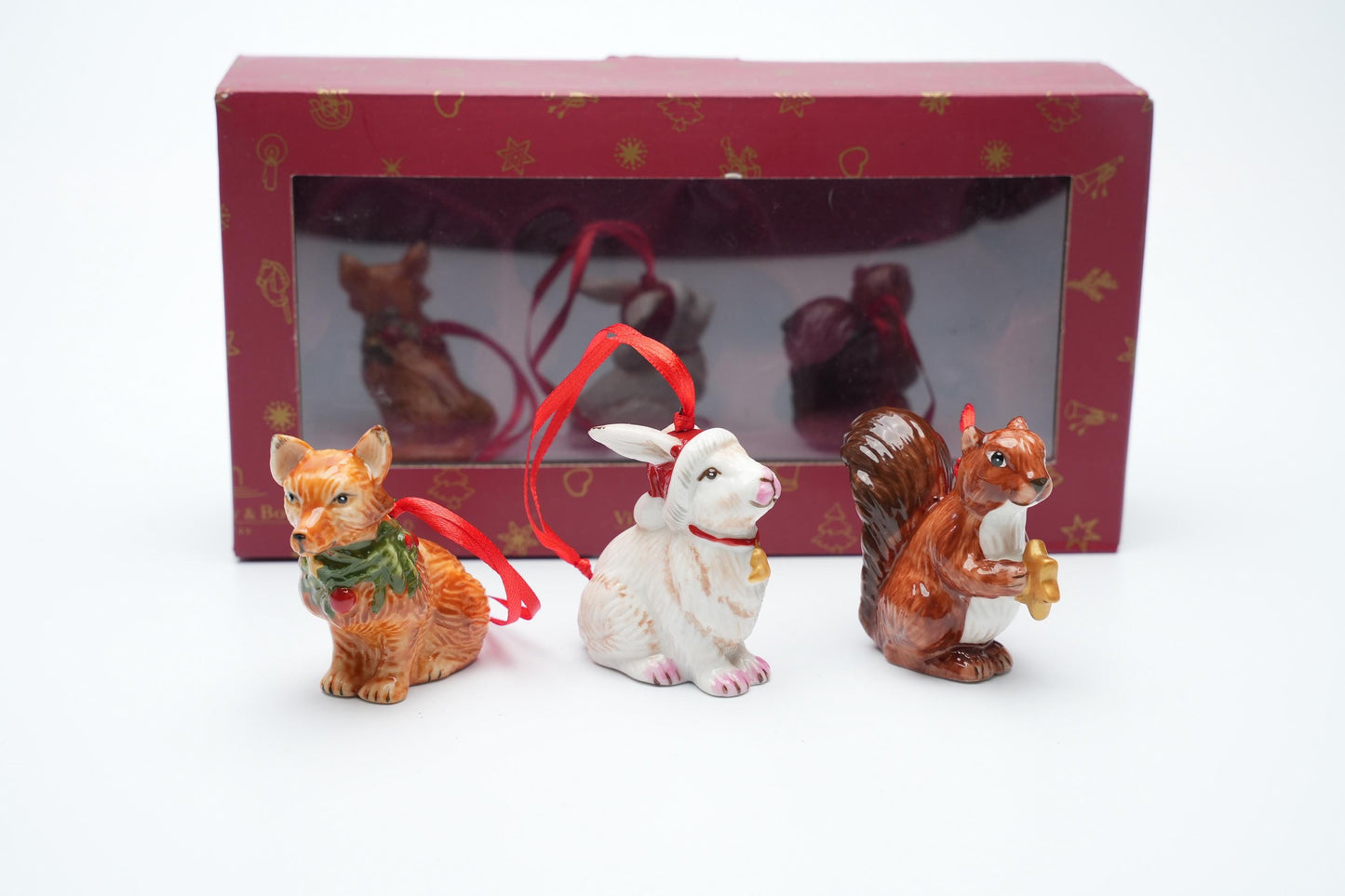 Villeroy & Boch Kerstdecoratie - Set van 3 Dierenornamenten (6,5 cm / 2,5 inch)
