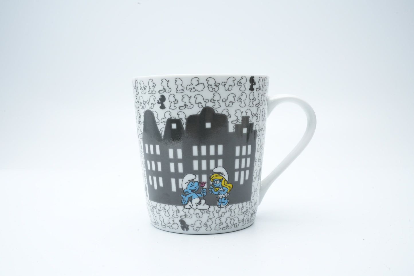 Leuke Smurfen mok in de kleur zwart en wit | voor de verzamelaar van Smurfen