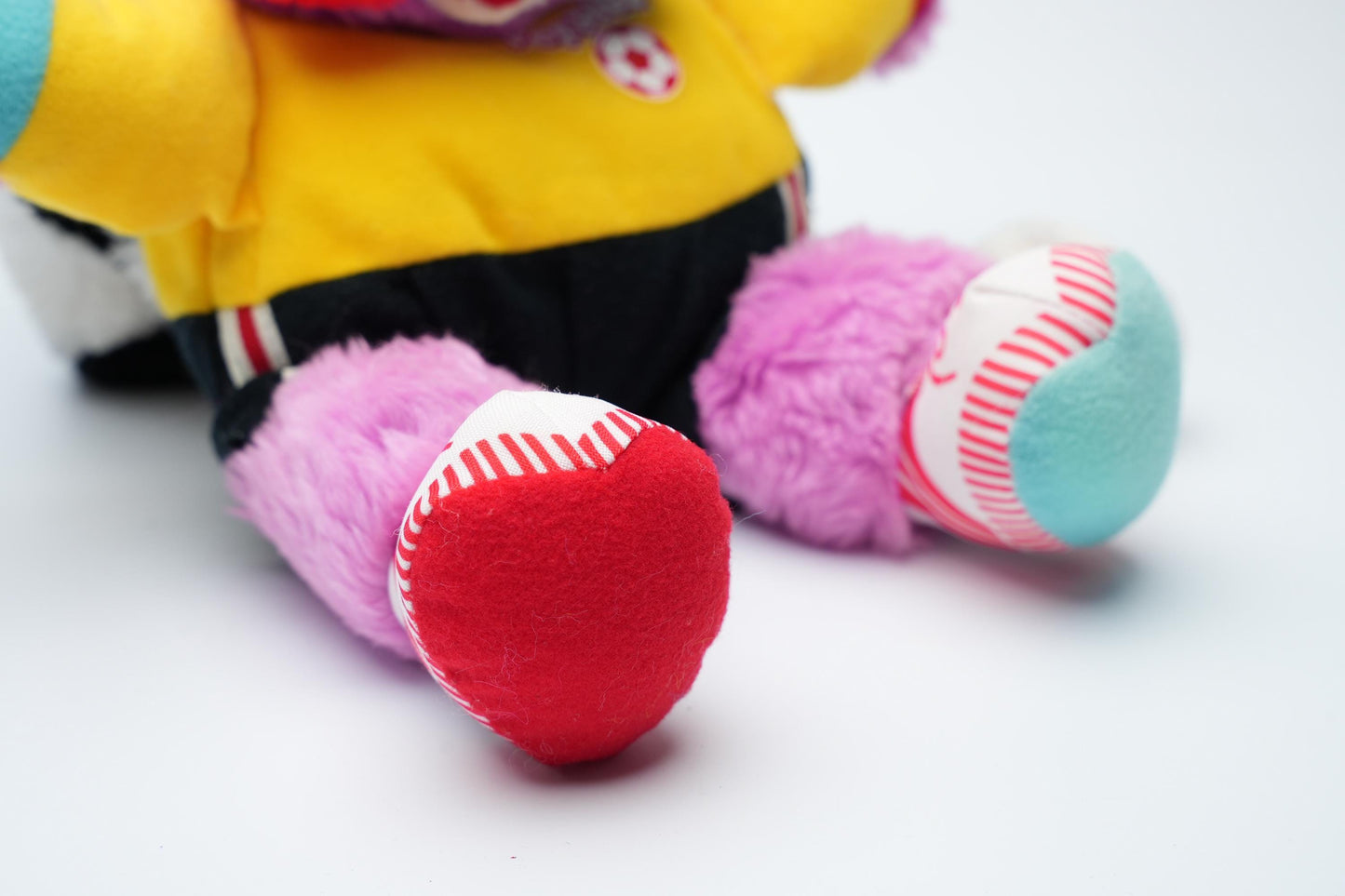 Vintage 1986 Popples Sports Popple – Big Kick Voetbal Editie – 28 cm (11 inch)