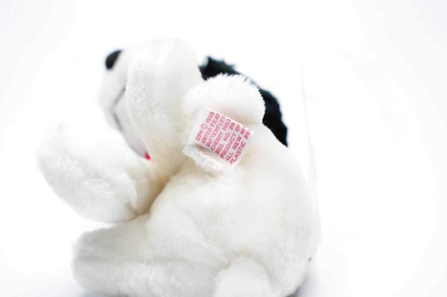Snoopy Bean Bag zeldzaam – Butterfly Originals – 1958 United Feature Syndicate (14 cm / 5.5 inch)