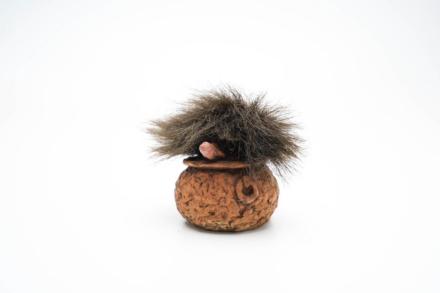 Nyform Trol in Potje – 7 cm (2.75 inch) – Zeldzaam Verzamelobject