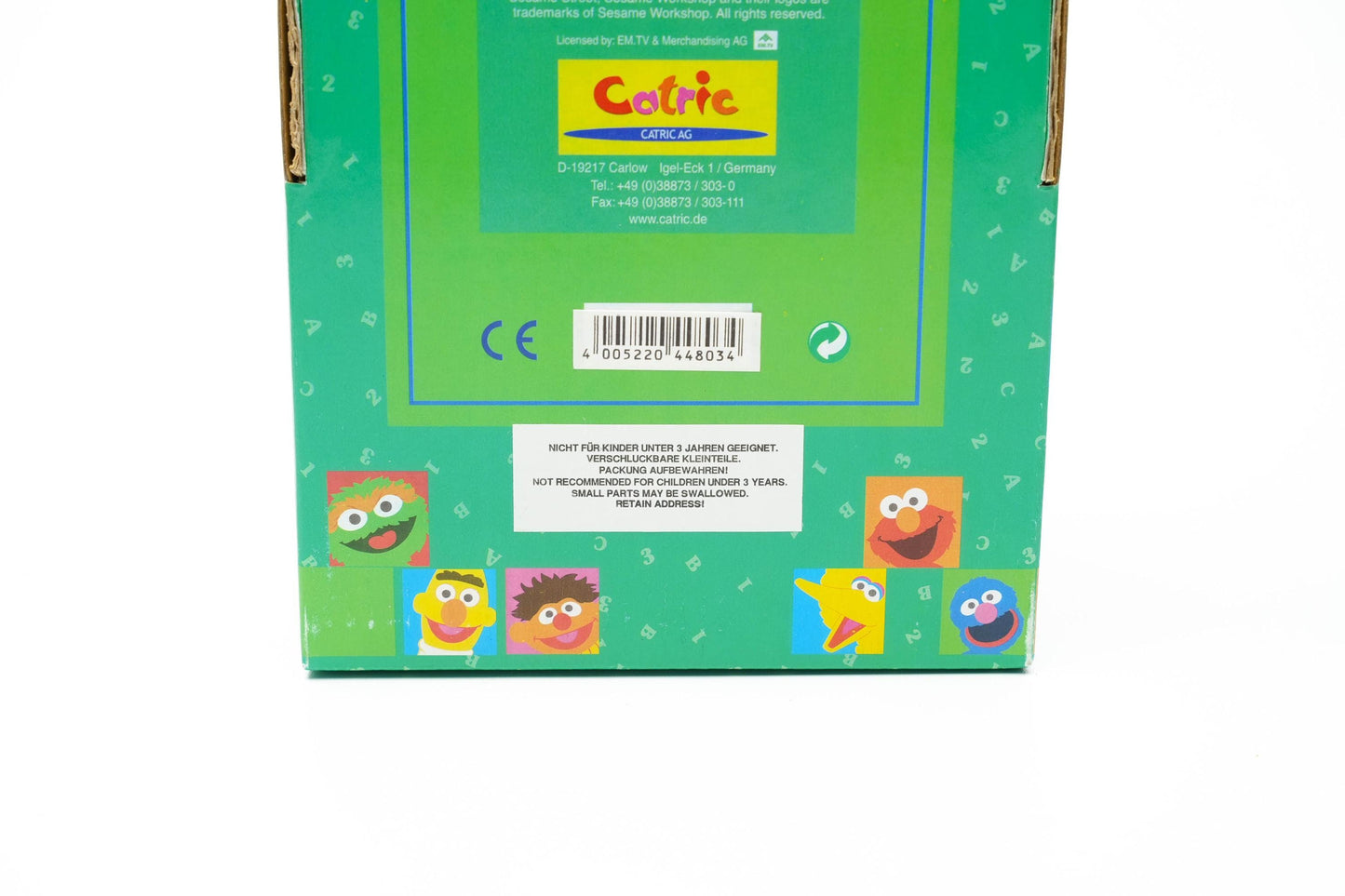 Sesamstraße Koekiemonster Knuffel in Doos – 27 cm / ca. 10.6 inch – Vintage 2000 CATRIC