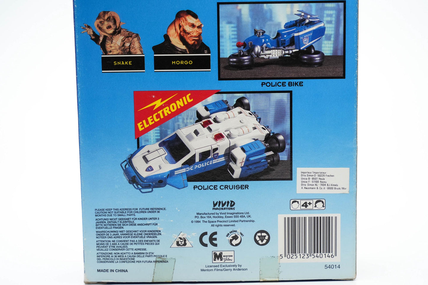 Space Precinct 2040 – Lieutenant Brogan Actiefiguur (1994, Vivid Imaginations)