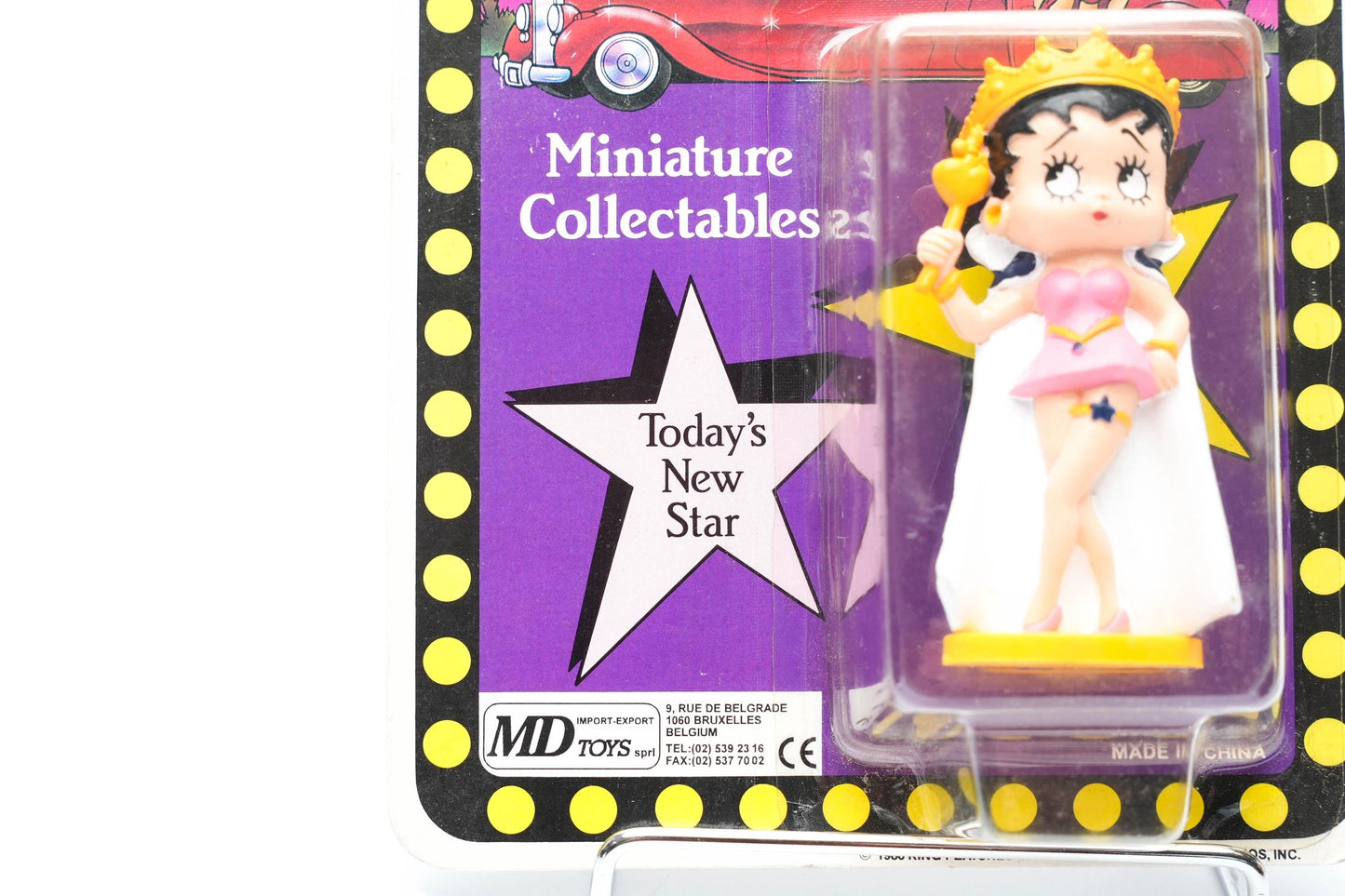 Betty Boop Miniatuurfiguur – 1986 – MD Toys – Koningin Editie