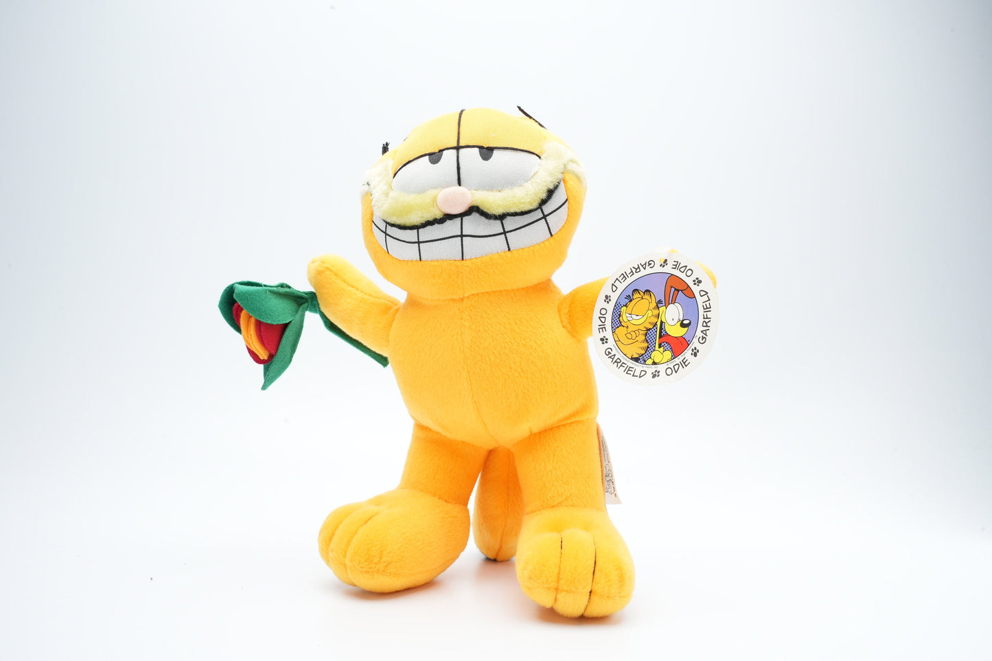Garfield met bloemen | Garfield plush met mooie rozen