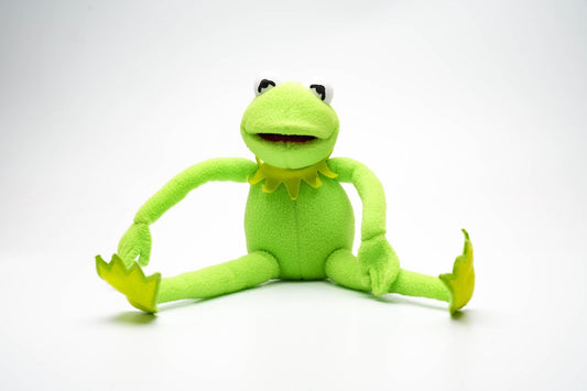 Vintage Kermit de Kikker knuffel – The Muppets Disney Parks uitgave – 28 cm (11 inch)