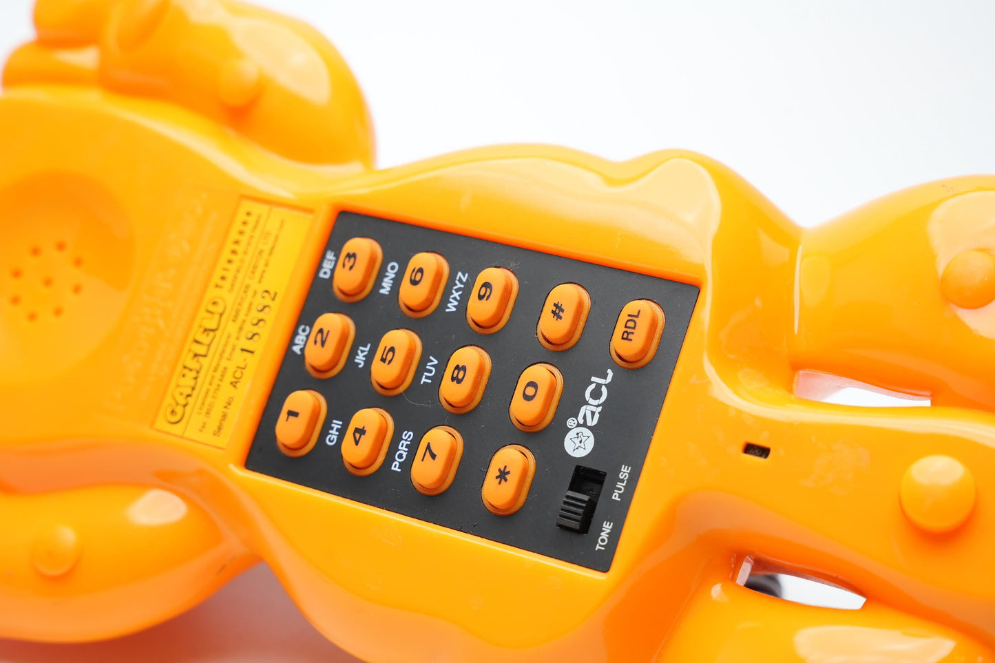 Super zeldzame GARFIELD telefoon, vintage jaren 1980 tafeltelefoon, Superfone - American Canyon