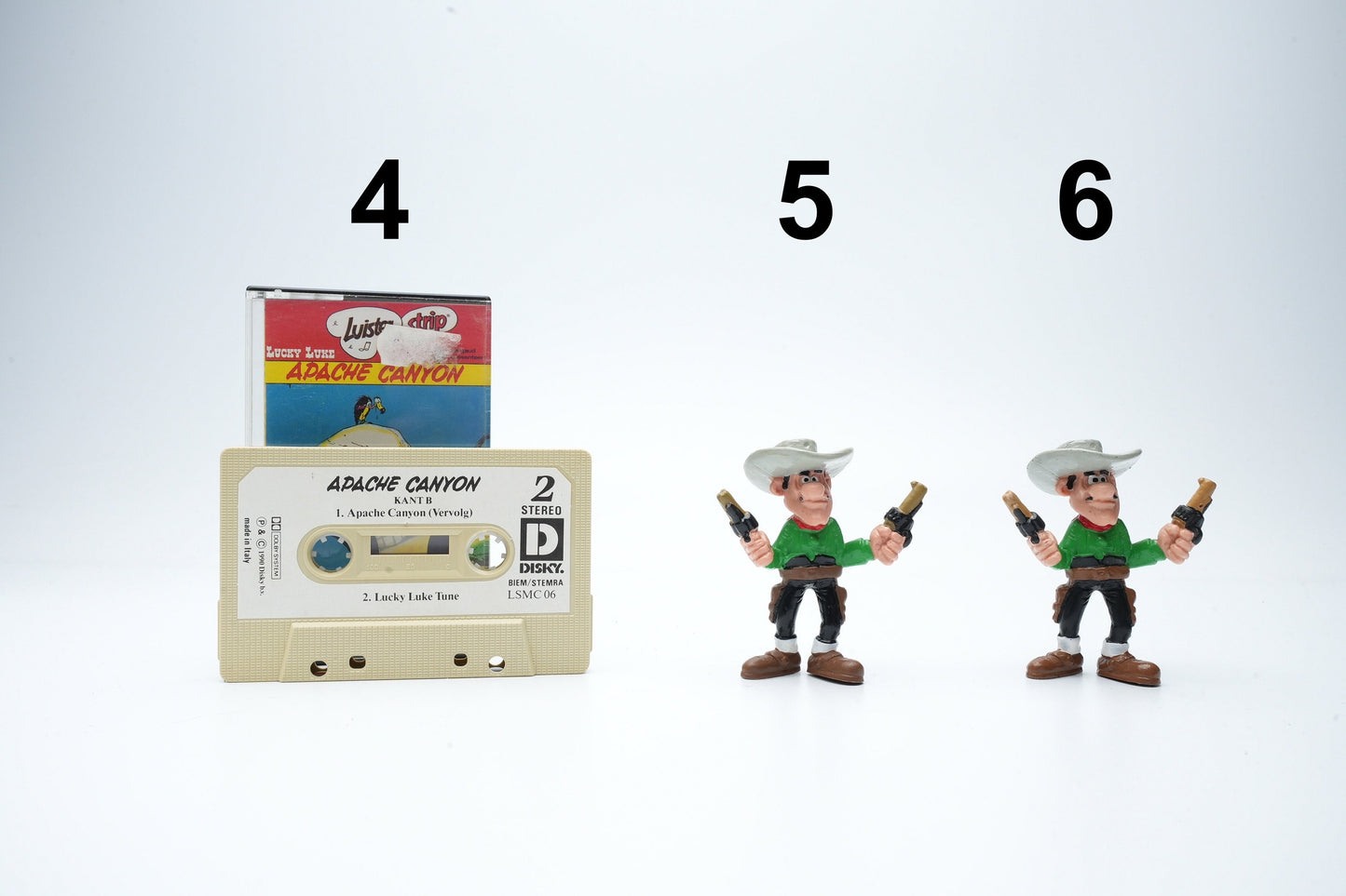 Vintage Lucky Luke figuren van McDonalds en Plastoys