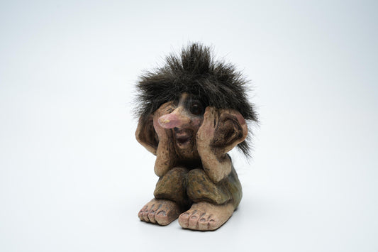 Nyform Vintage Troll #117 – 10 cm / 3.9 inch – Handgemaakt in Noorwegen